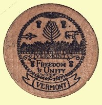 Wooden Nickel - State of “Vermont”