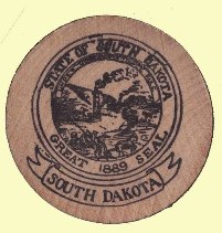 Wooden Nickel - State of “South Dakota”