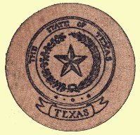 Wooden Nickel - State of “Texas”