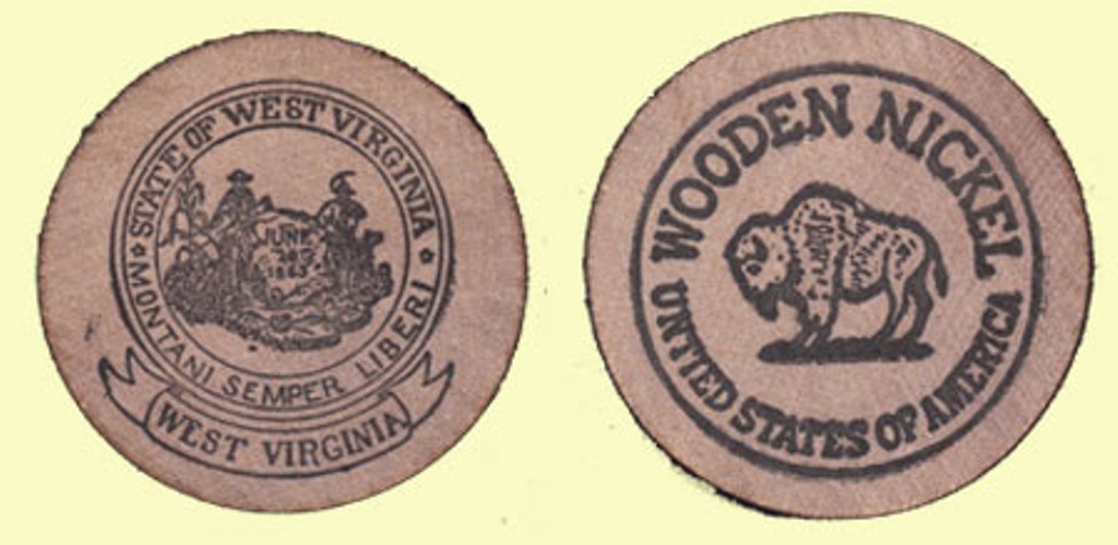 Wooden Nickel - State of “West Virginia”