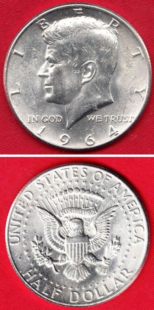 Coin - 1964 UNC Silver Kennedy Half Dollar