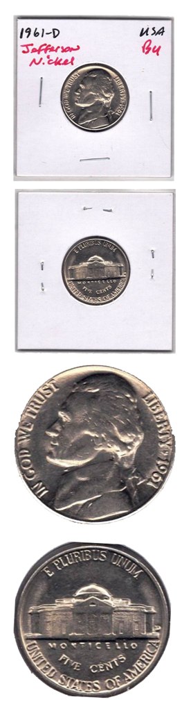 Coin - 1961D Jefferson Head Nickel