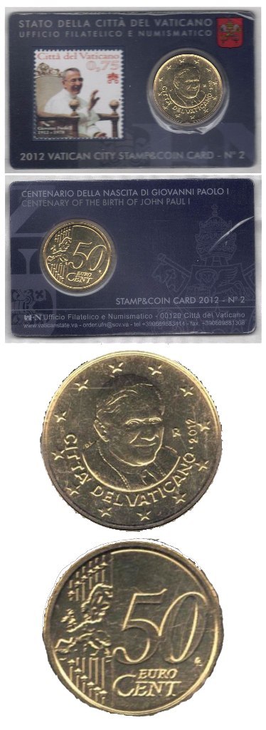 Foreign Coin – 2012 Vatican City – 50 Euros