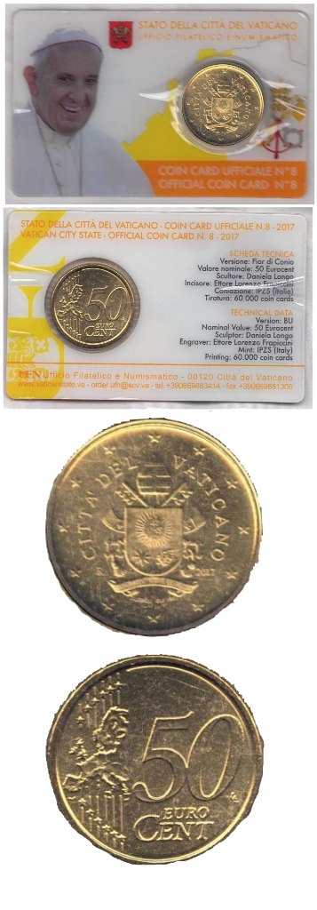 Foreign Coin – 2017 Vatican City – 50 Euros