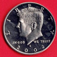 Coin - 2002S UNC Clad Kennedy Half Dollar