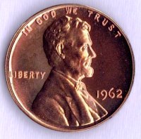 Coin – 1962 BU Lincoln Head Memorial Cent