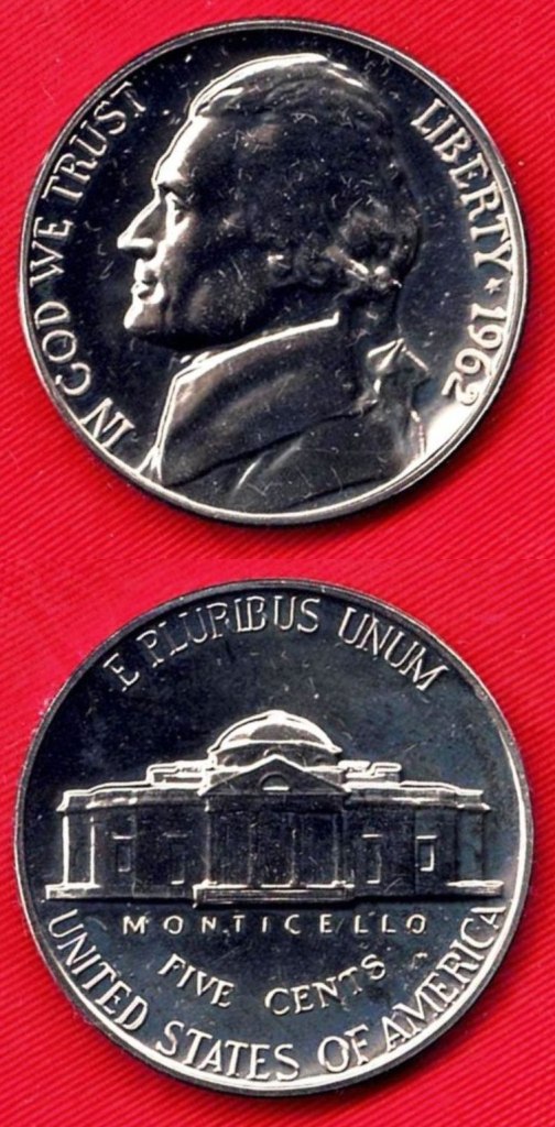 Coin – 1962 (Proof) Jefferson Head Nickel