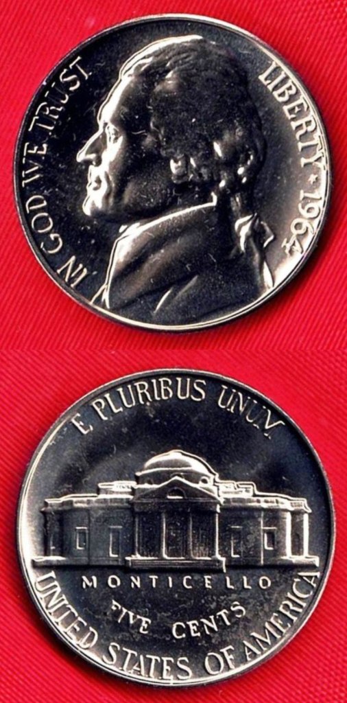 Coin – 1964 (Proof) Jefferson Head Nickel