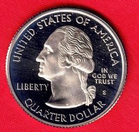 Coin - 2000S (Proof) Massachusetts State Washington Clad Quarter