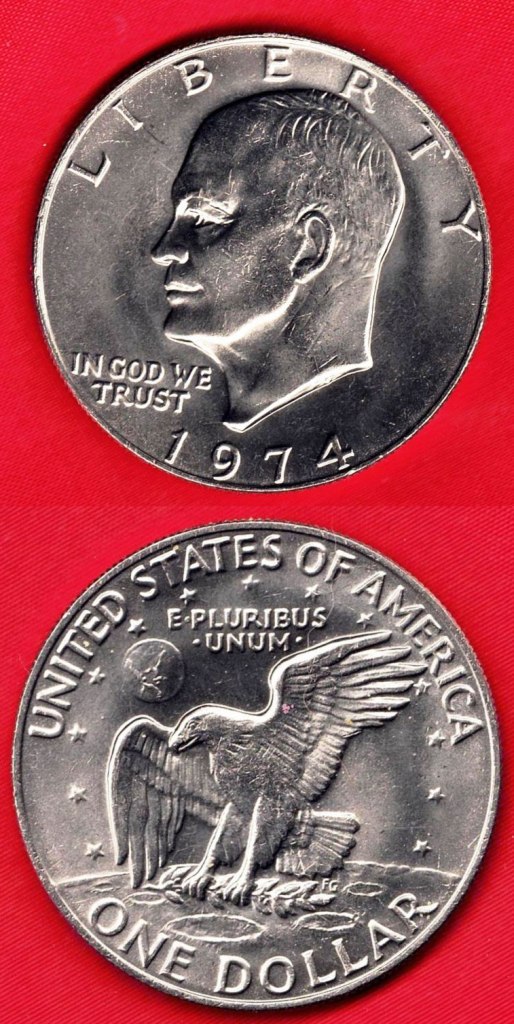 Coin - 1974 UNC Eisenhower Dollar