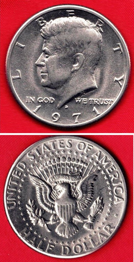 Coin - 1971D UNC Clad Kennedy Half Dollar