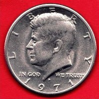 Coin - 1971D UNC Clad Kennedy Half Dollar