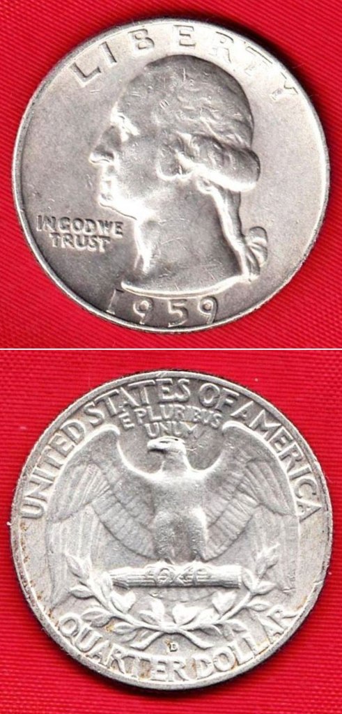 Coin - 1959D Washington Silver Quarter - #1