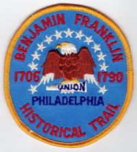 Philadelphia Council Benjamin Franklin Historical Trail Patch