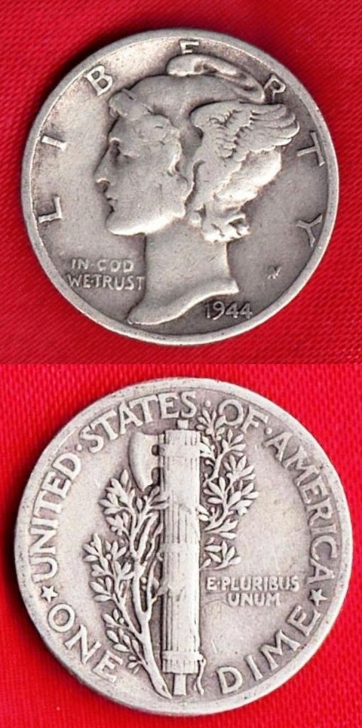 Coin - 1944 Mercury Silver Dime