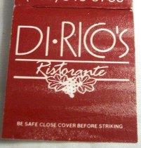 Matchbook – Di-Rico’s Ristorante