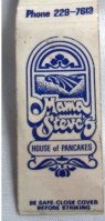 Matchbook – Mama Steve’s House of Pancakes
