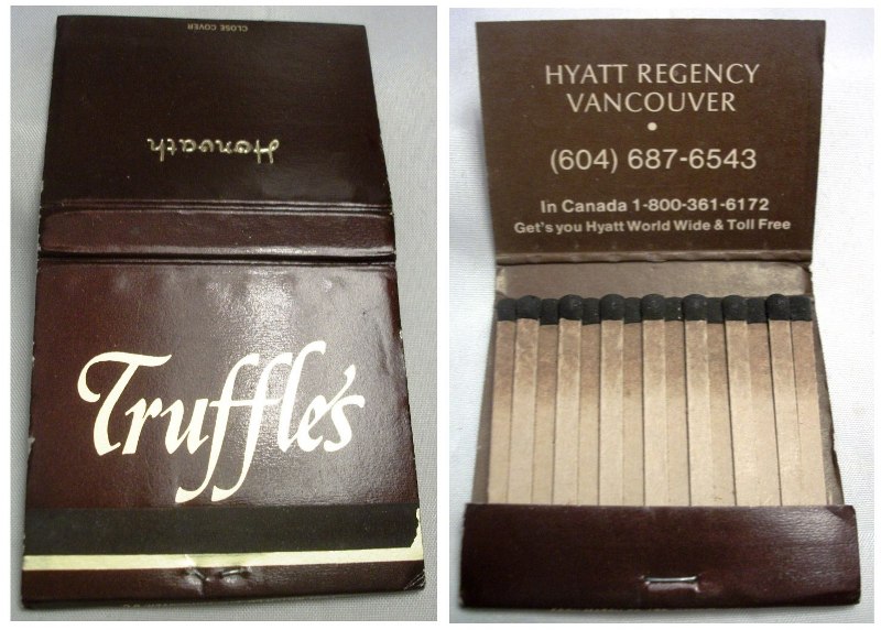 Matchbook – Truffles Restaurant (Hyatt Regency Hotel)