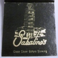 Matchbook – Sabatino’s Restaurant