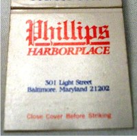 Matchbook – Phillips Seafood Restaurant