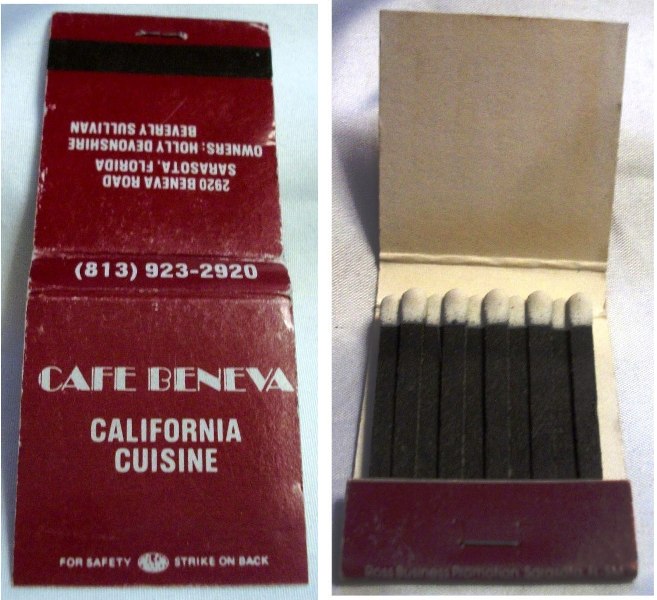 Matchbook – Café Beneva