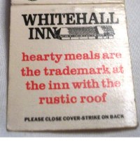 Matchbook – Whitehall Inn Restaurant