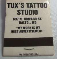 Matchbook – Tux’s Tattoo Studio