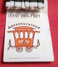 Matchbook – Adventureland Amusement Park (Des Moines, IA)