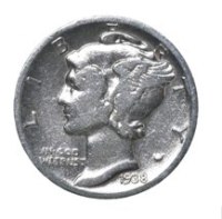 Coin - 1938S Mercury Silver Dime
