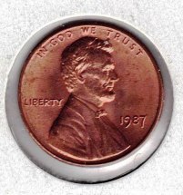 Coin – 1987 Uncirculated  Lincoln Head Memorial Cent