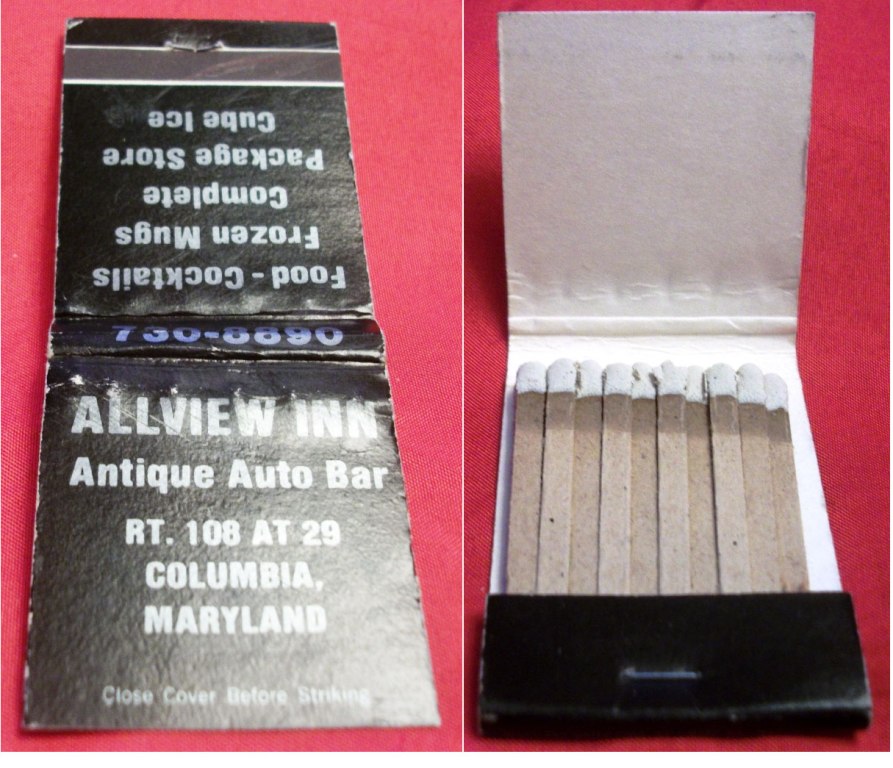 Matchbook - Allview Inn – Columbia, MD