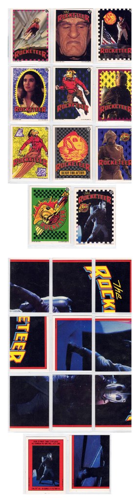 The Rocketeer 11 Card Sticker-Puzzle Trading Cards