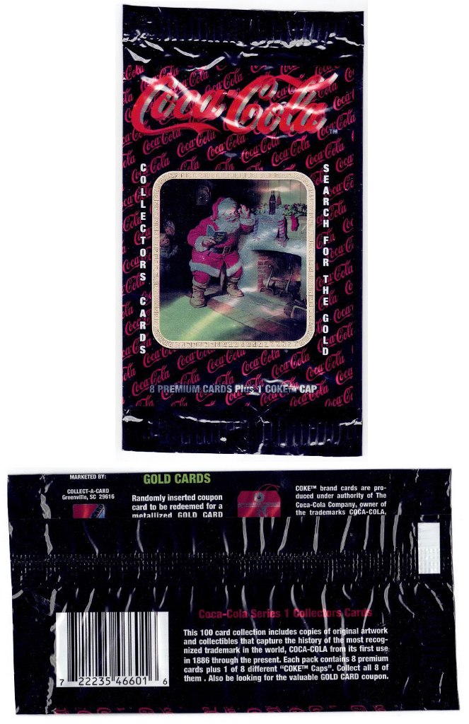 Coca-Cola - Series 1 Trading Card Wrapper (Santa)