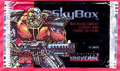 Marvel Universe IV Trading Card Wrapper (Unknown Character)