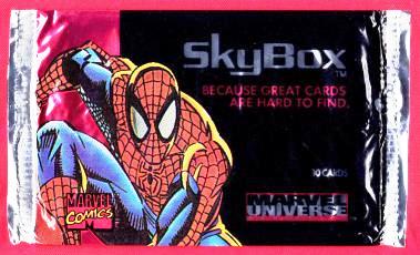 Marvel Universe IV Trading Card Wrapper (Spiderman)