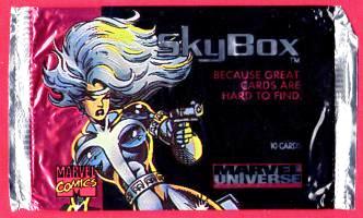 Marvel Universe IV Trading Card Wrapper (Storm)