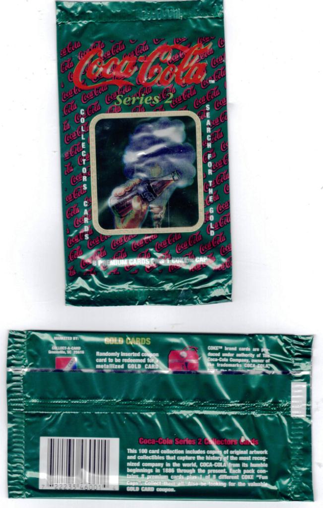 Coca-Cola - Series 2 Trading Card Wrapper (Bottle of Coke)