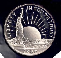 Coin – 1986-S PROOF Clad Statue of Liberty Commemorative Half Dollar