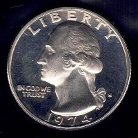 Coin - 1974S (Proof) Clad Washington Quarter