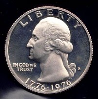 Coin - 1976S (Proof) Clad Washington Bicentennial Quarter