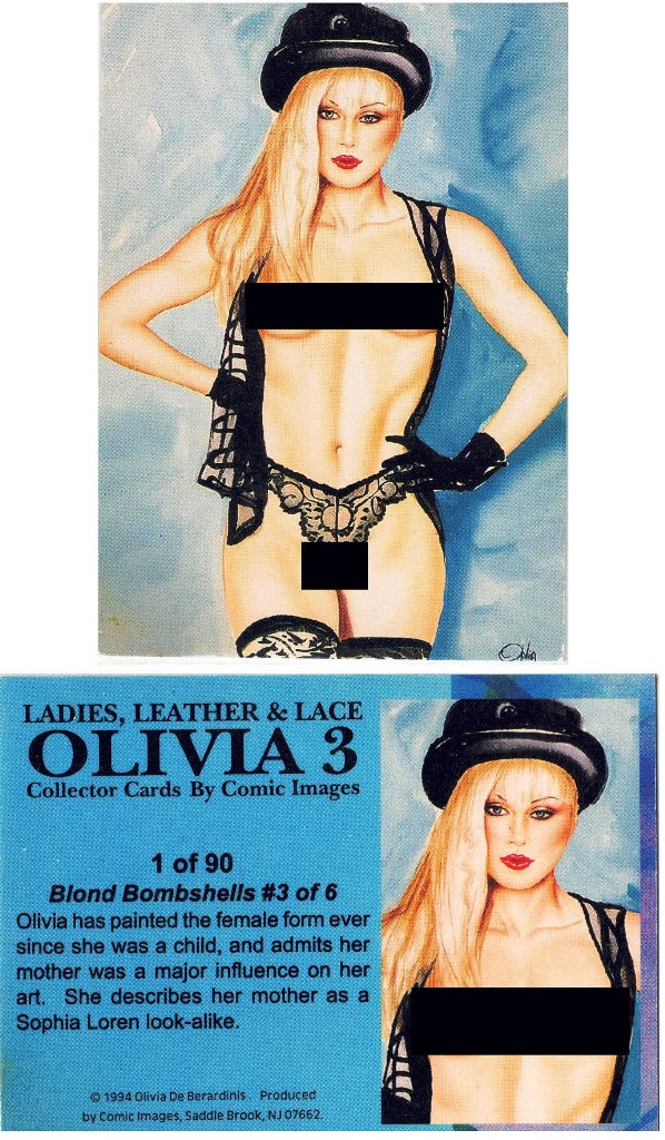 Olivia 3 Trading Card Set