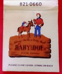 Matchbook – Baby Doe Mining Company (Towson, MD)