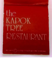 Matchbook – The Kapok Tree Restaurant (Clearwater, FL)