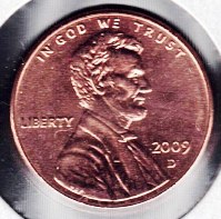 Coin - 2009D Uncirculated Lincoln “Formative Years” Penny