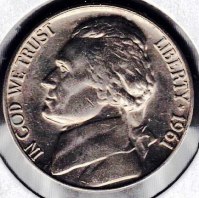 Coin – 1961 (UNC) Jefferson Head Nickel