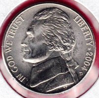 Coin – 2004D (BU) Jefferson Head “Keelboat” Nickel
