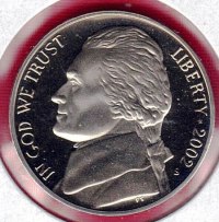 Coin – 2002S (Proof) Jefferson Head Nickel