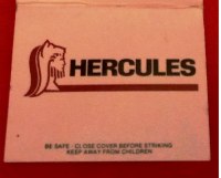 Matchbook - Hercules Inc (Eclectic, Alabama)