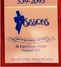 Matchbook – Sisson's Restaurant & Brewery (Baltimore, MD)
