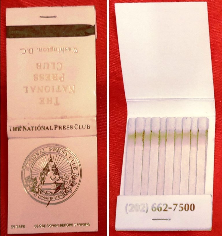 Matchbook – The National Press Club (Washington DC)